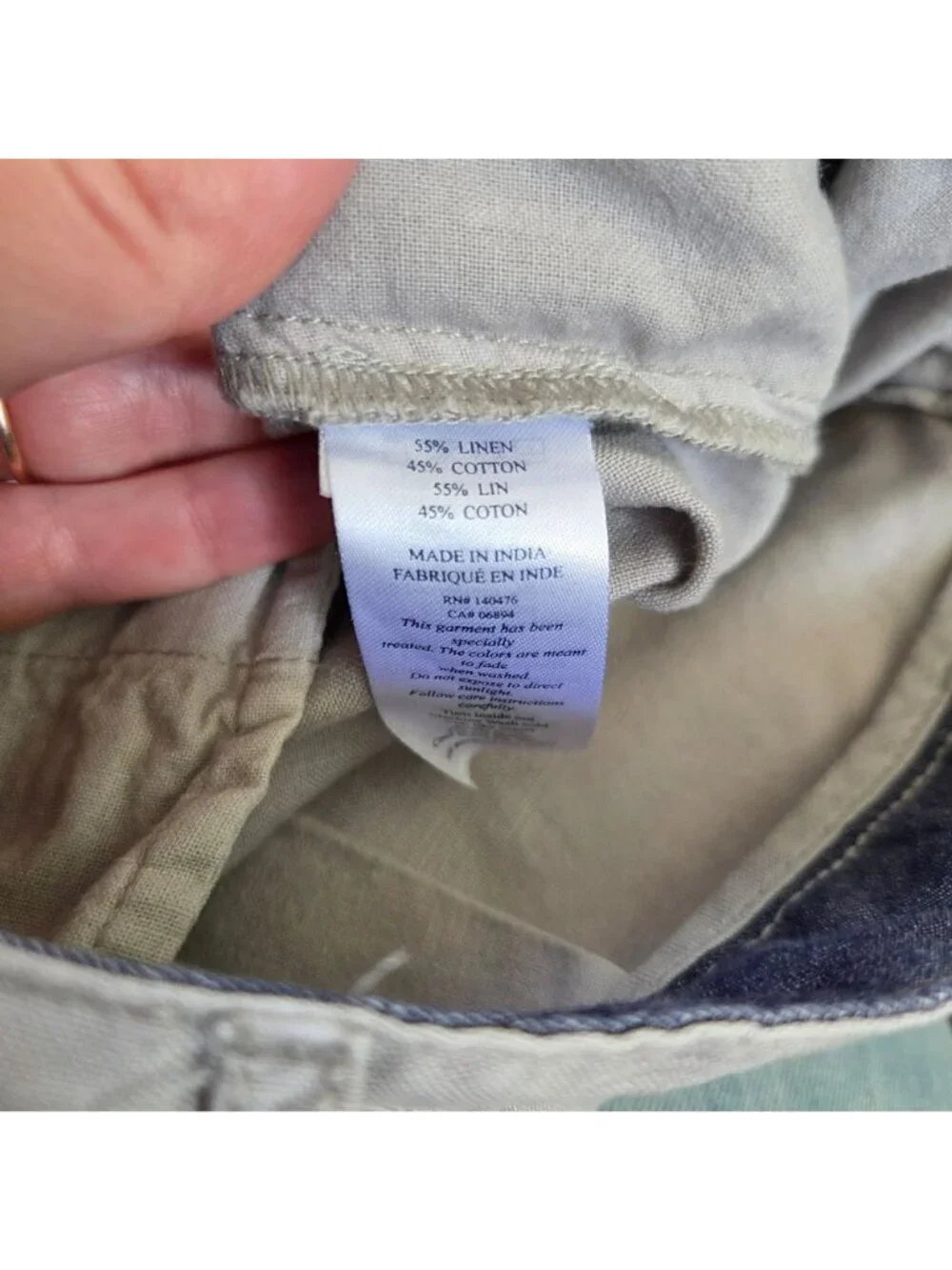 Faherty Men's Malibu Linen Blend Gray Shorts Size 42